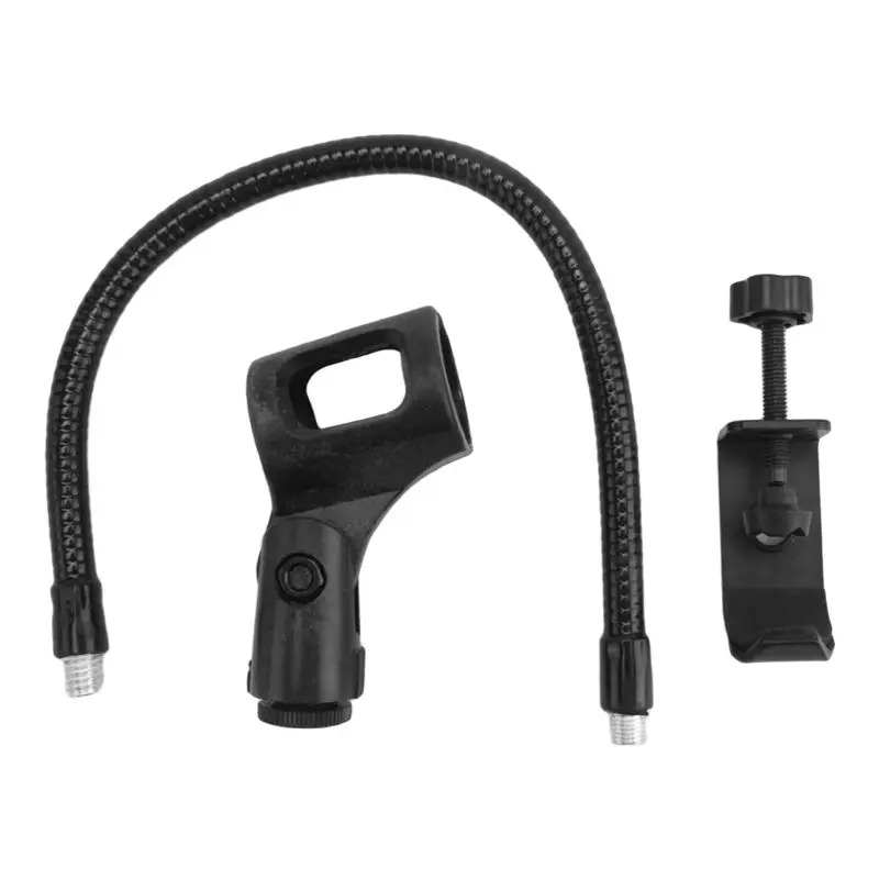 Gooseneck Mic Stand 360 Degree Flexible Gooseneck Microphone Stand Adjustable Desk Mic Stand With Clip