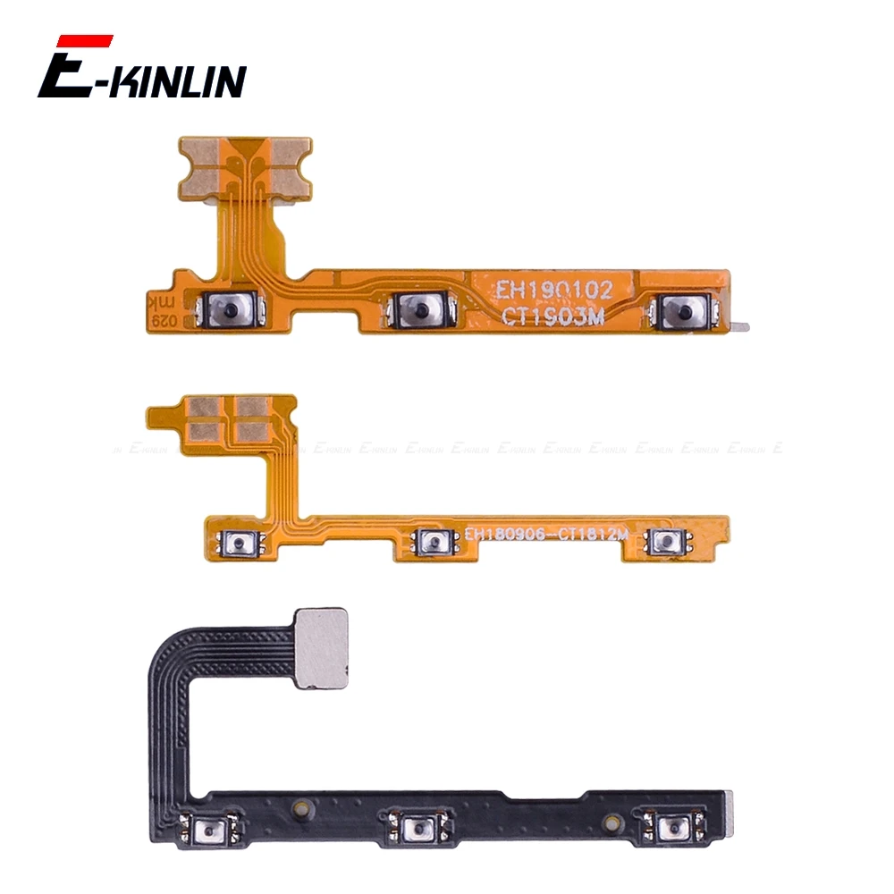 Mute Switch Power Key Repair Part For HuaWei Honor View 10 Mate 20 X P20 Pro Lite 8X ON OFF Volume Button Control Flex Cable