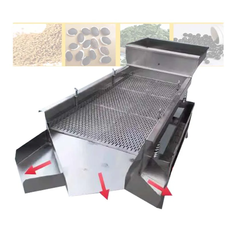 

Linear Vibration Screening Machine Particle Size Powder Food White Sugar Grain Sorting Machine Stainless Steel Separation Equipm