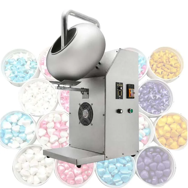 Vertical Chocolate Sugar Coating Machine Food Coater Machine Candy Coating Polishing Machine