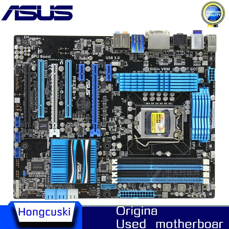 

Для Asus P8Z68-V настольная материнская плата Z68 с разъемом LGA 1155 i3 i5 i7 DDR3, оригинальная использованная материнская плата в продаже