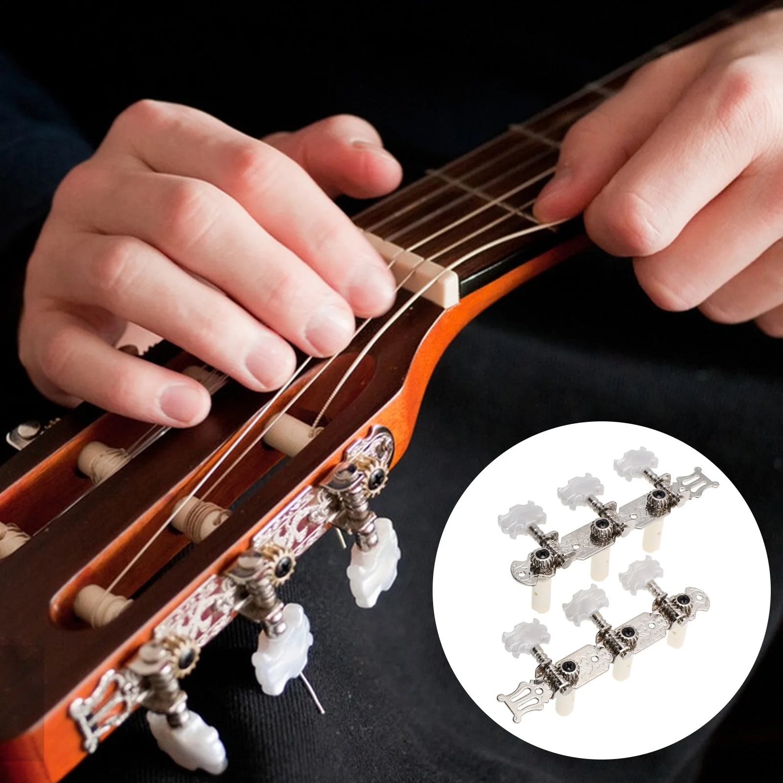 

Guitar Tuner Acoustic Tuning Pegs Classical Locking Tuners Electric Parts Knobs