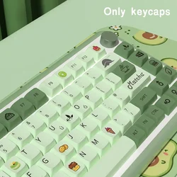 Spanish French German Portuguese UK US ISO keycap Matcha theme XDA Profile PBT keycaps For Mechanical Keyboard ABNT