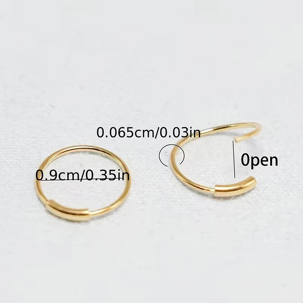 316L Stainless steel Hinged Nose Ring Hoop Septum Hoop Ring Piercing Jewelry Lip Labret Ring Clicker Cartilage Earrings