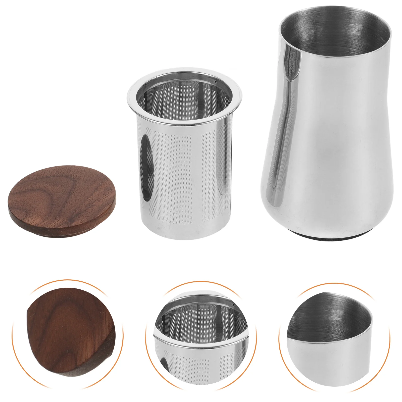 

Stainless Steel Coffee Sifter Fine Mesh Sieve for Filtering Grounds Improves Flavor Easy Clean Compact Design Compatible with