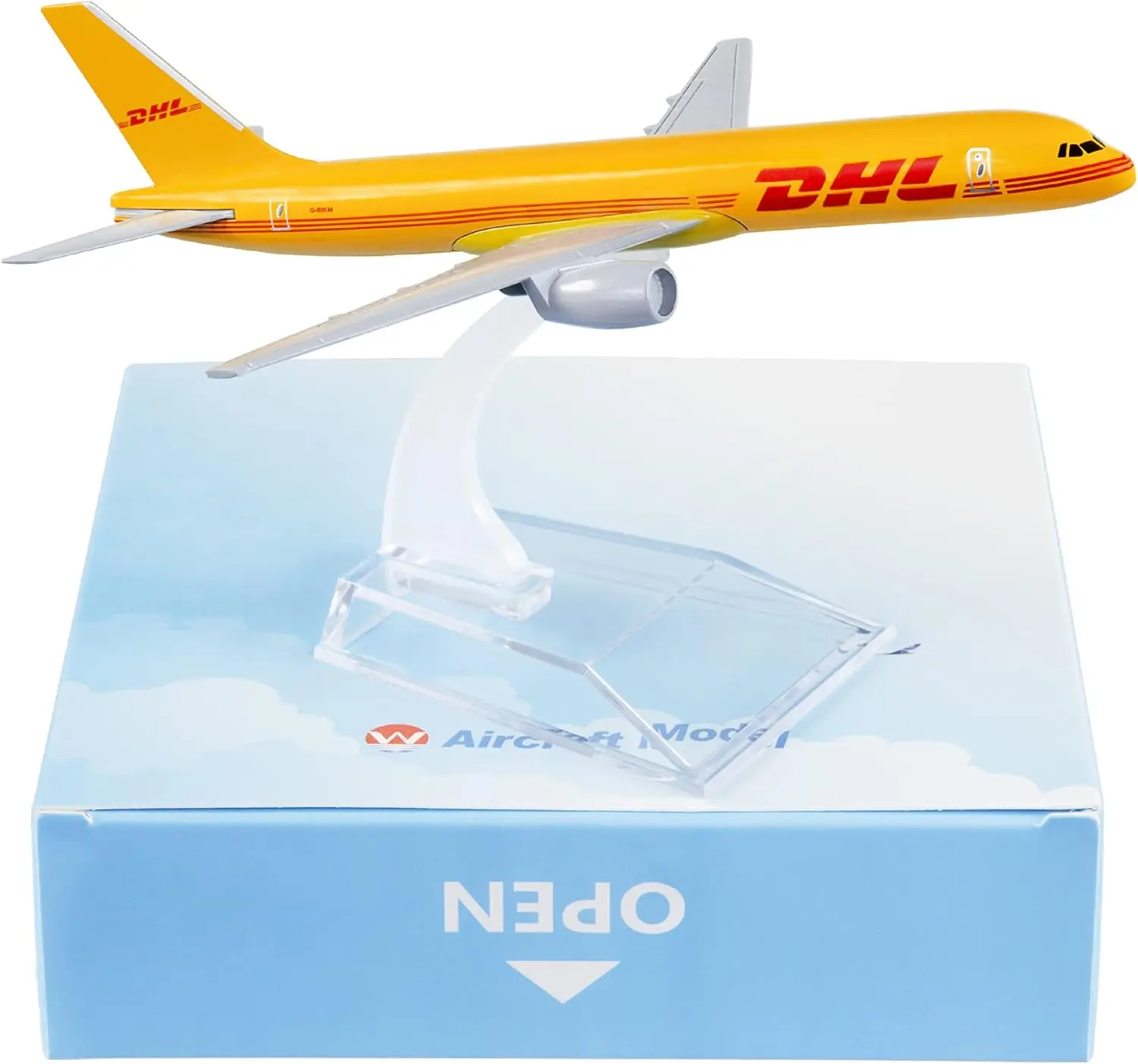 16CM DHL 757 - 1:400 Metal Scale Aircraft Diecast Planes Model Aircraft Birthday Gift Model Planes Kids Toys for Boys