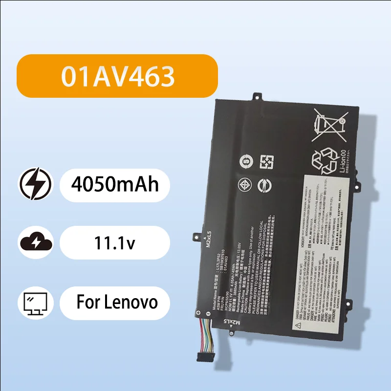 

New Standard Battery For Lenovo ThinkPad L480 L490 L580 L590 L14 L15 Gen 1 Gen 2 Laptop 11.1V 4050mAh Fast Charging Battery