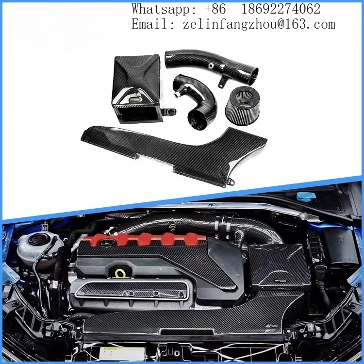 100% Dry Carbon Fiber Cold Air Intake System For Audi RS3 TTRS 2.5T Clear Surface Texture Airspeed Brand