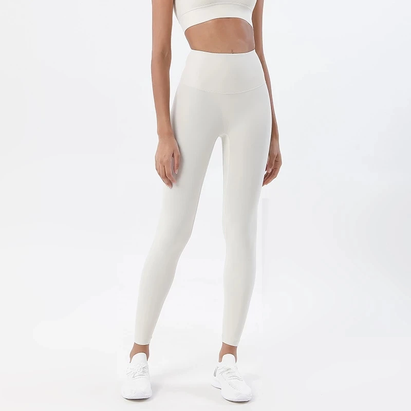 TRY TO BN Leggings de esportes de fitness empurrar para cima calças de yoga de cintura alta elástico respirável treino treino corrida collants