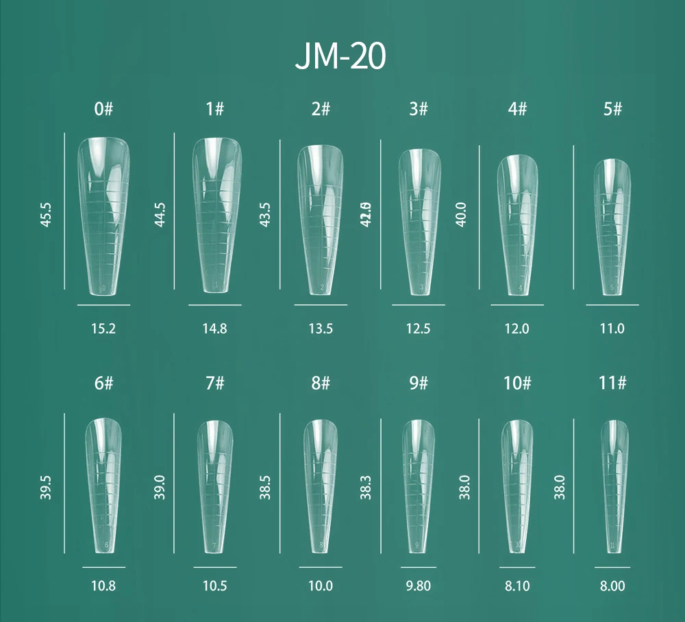 Nailpop Bunte Dual-Form-Nagelformen, 75/288/360 Stück, mehrere Formen für Gelverlängerungen, wiederverwendbar, für den professionellen und privaten Gebrauch – Detail 16