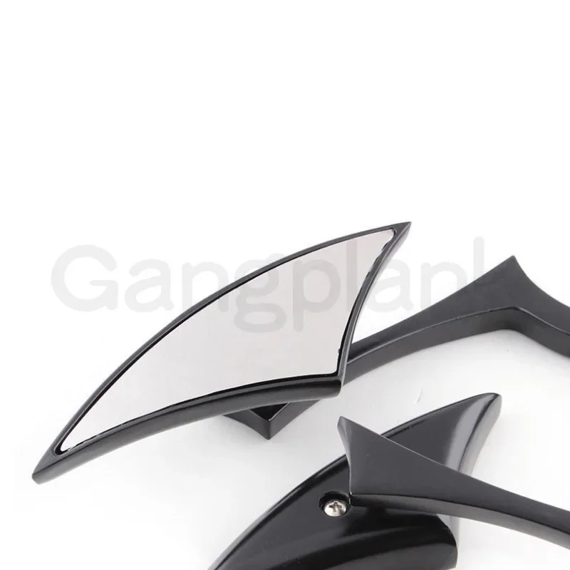 Classic Knife-shaped Modified Reflector Motorcycle Rearview Mirror Galvanized Alloy Motorbike Reversing Side Mirror for Harley