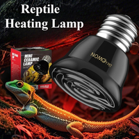 20/40/60/80/100W Reptile Heating Lamp Black Infrared Ceramic Emitter Heat Light Bulb for Lizard Snake Bird Cage Terrarium 220V
