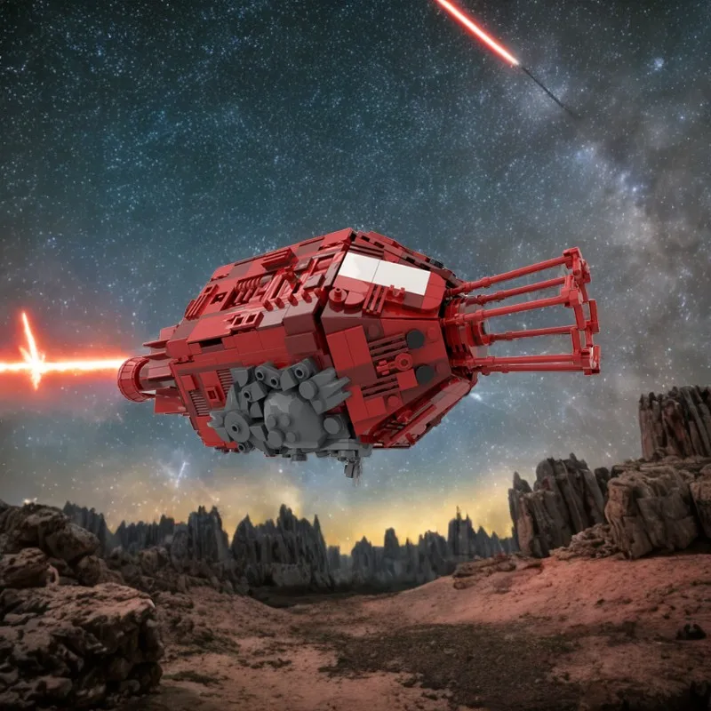 

1196 шт. Sci-Fi космический корабль JMC красный карлик космическая комедия модель звездного корабля Moc DIY образовательная модель строительные блоки игрушка космический корабль