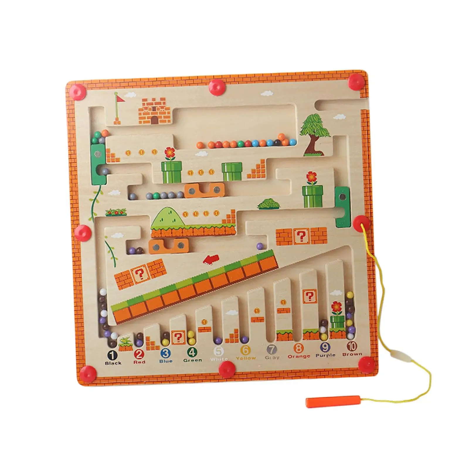 Magnetische Farb sortierung Labyrinth Brett Reises pielzeug interaktive Magnete Puzzle Spielbrett für Spiel Kinder Geburtstags geschenk Vorschule