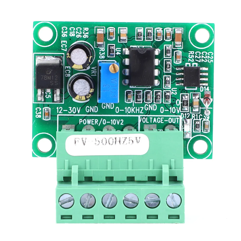 FV-500Hz5V Frequency to Voltage Converter Module 0-5V Voltage Digital to Analog Inverter Module Frequency to Voltage Converter