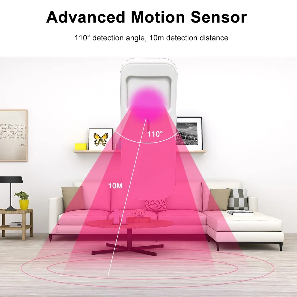 ONENUOTuya WIFI PIR Motion Sensor Wifi Movement Detector Infrared Human Presence Sensor Smart Life Wireless Home Security System