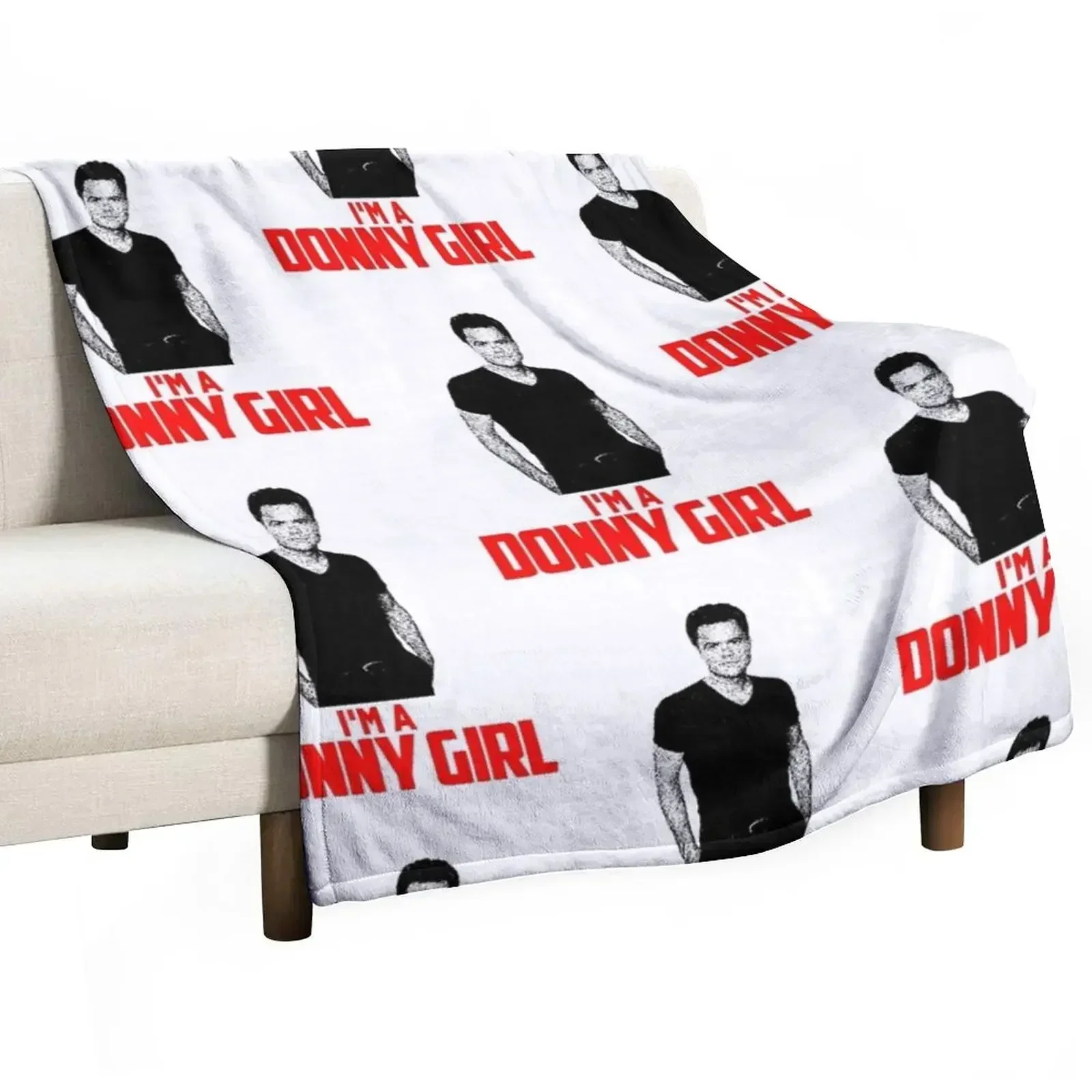 Donny Osmond I'm A Donny Girl Throw Blanket Plaid Luxury Brand Blankets