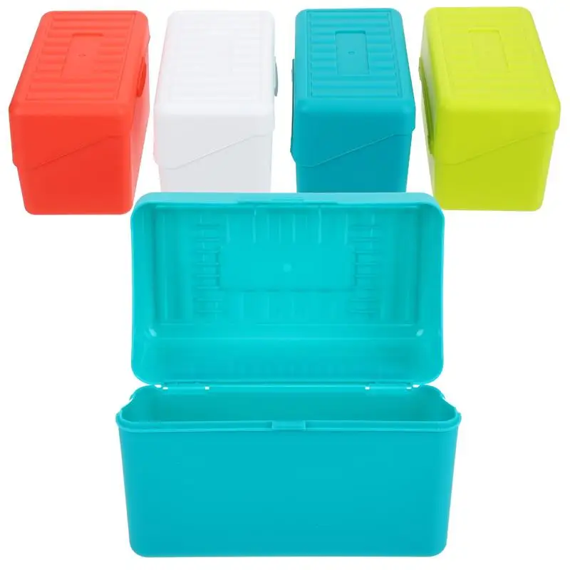 حامل بطاقة ملاحظات منظم، صندوق ملفات الفهرس، حافظة وصفة 3 × 5 للوصفات فلاش