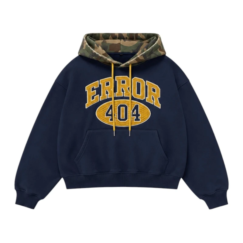 Y2K Retro Shell Camo Hoodie Number Letter Patch Pullover Hoodie American High Street Streetwear Unisex Oversize Cropped Clothing