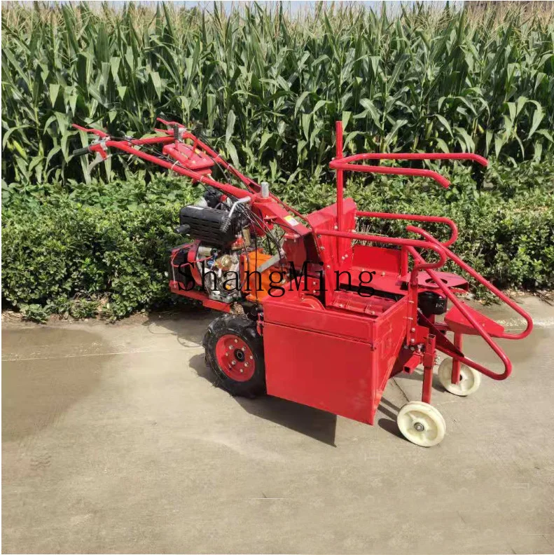 

CL household small corn straw grinder, self-propelled single-row rice harvester
