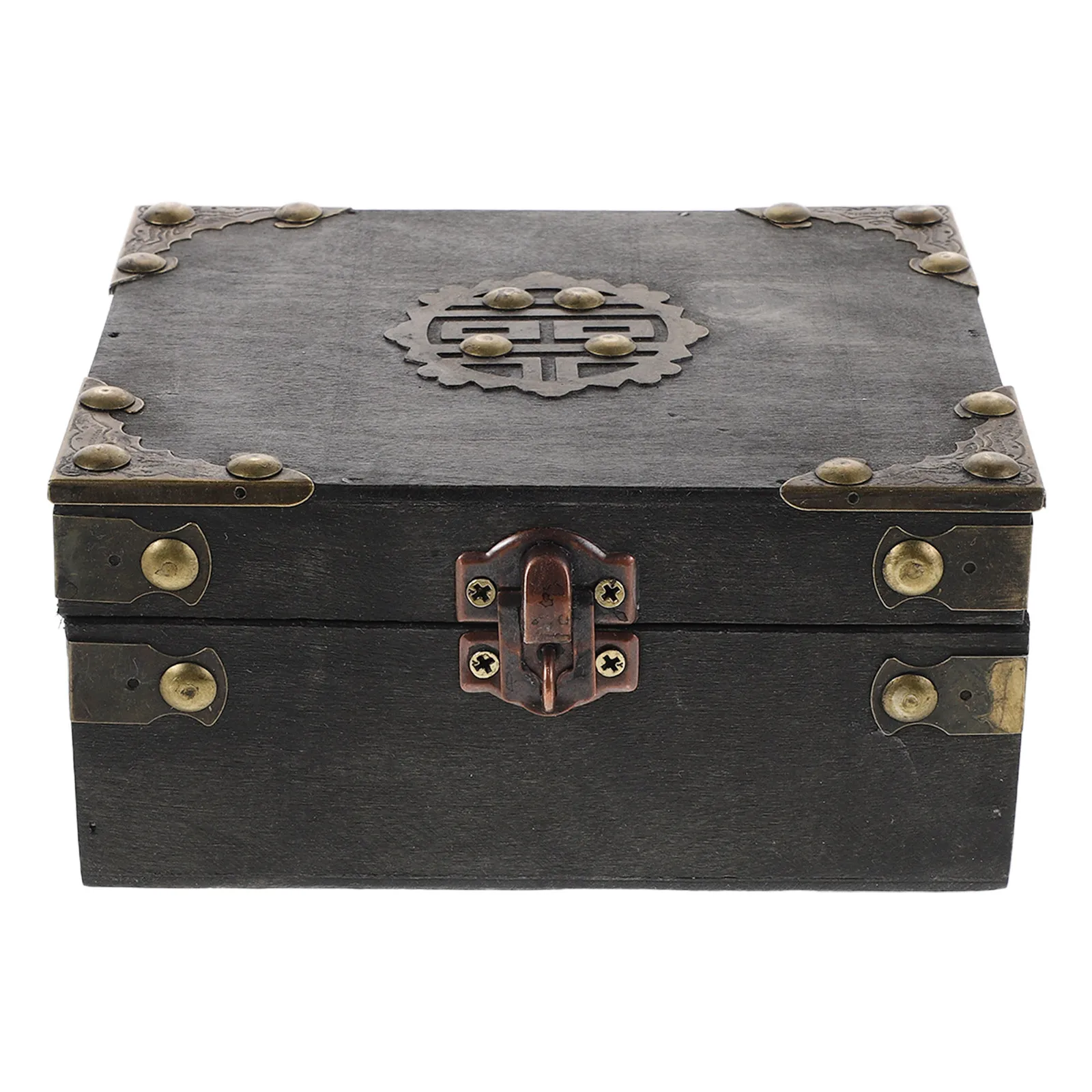 Vintage Wooden Puzzle Box Treasure Chest Combination Lock Escape Room Prop Decorative Keepsake Organizer Game for Adults