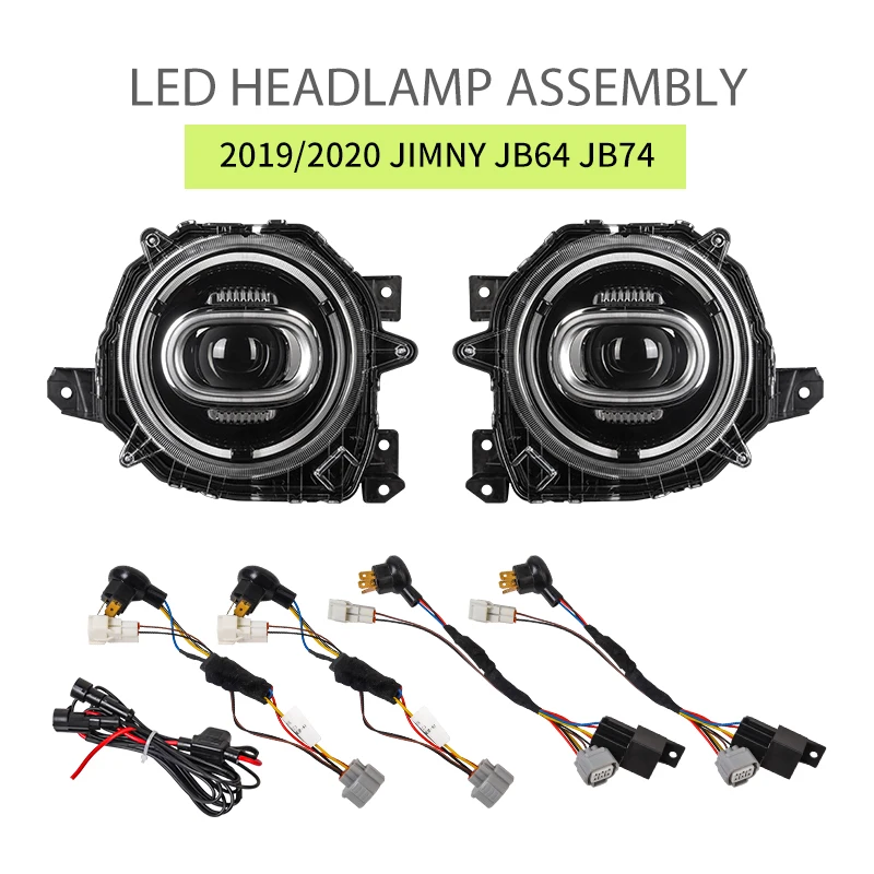 Car Headlamp DRL LED Daytime Running Lights Auto Turn Signal Headlight Assembly Car Styling Accessories for Jimny JB64 JB74