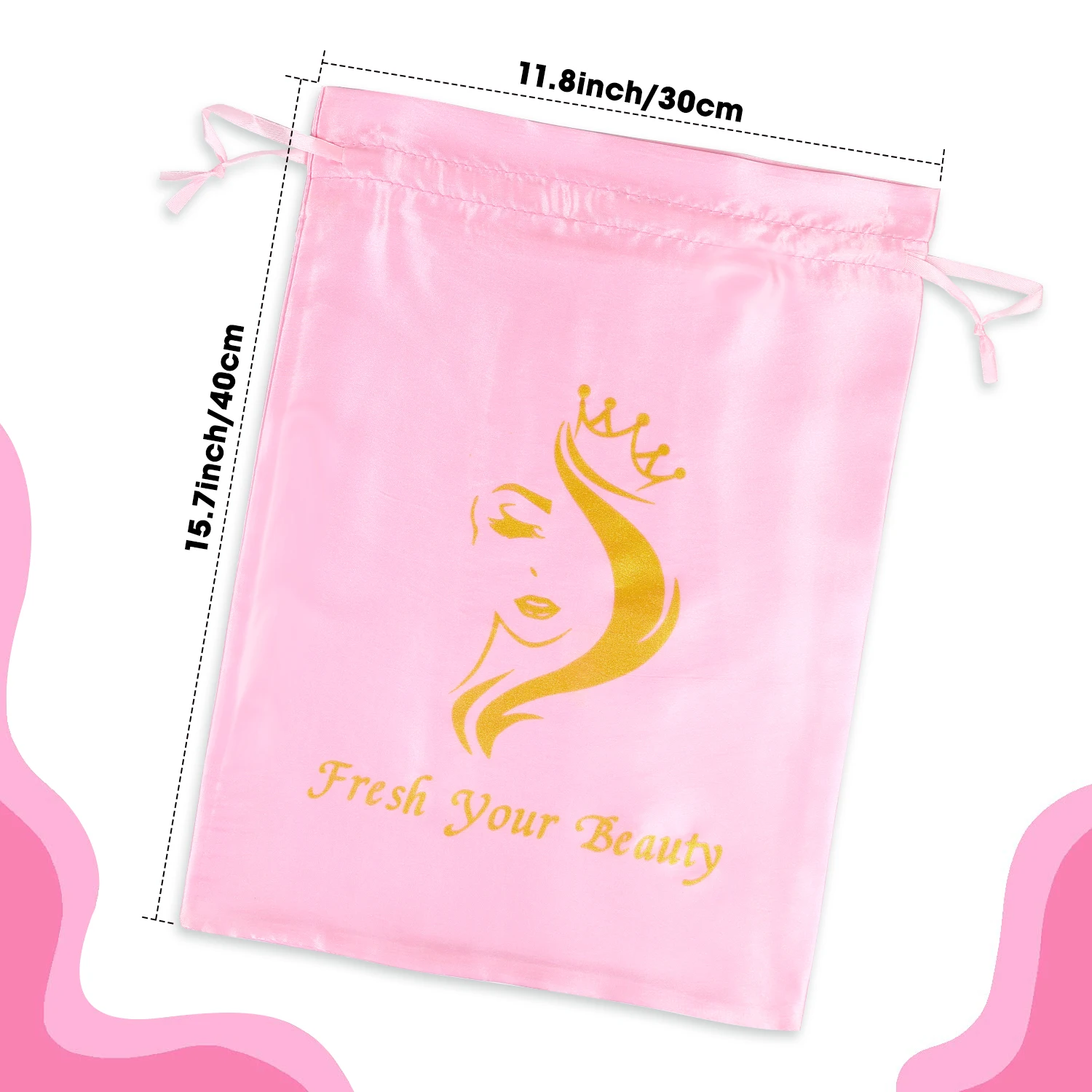 Bolsa de satén para pelucas co - Aerith Cosplay Prop reseña y precio