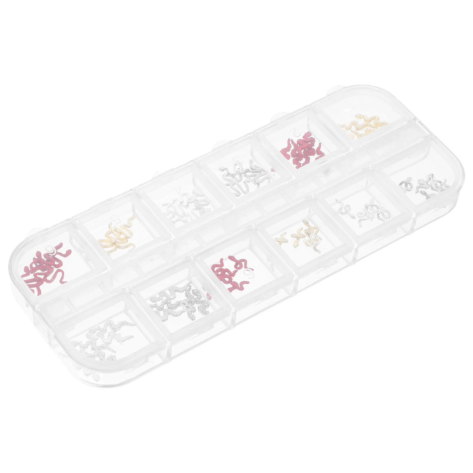 

1 Box Snake Nail Charms Unique Snake Shape Manicure Jewelry Nail Art Decorations Fake Nails DIY Accessories Charms for Nails Art