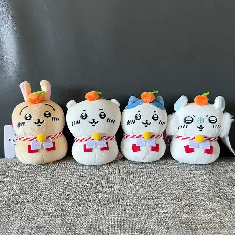 Post Office Limited Chikawa กระจก Mochi ตุ๊กตา Plush Momo จี้น่ารัก Hachiware Usagi Anime Kawaii ของเล่นตกแต่งพวงกุญแจของขวัญ