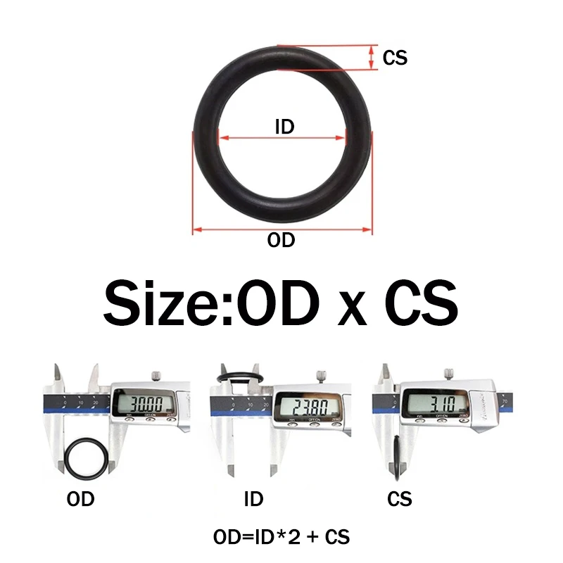 NBR Rubber O Ring Set Gaskets Seal Nitrile Rubber Bands High Pressure O-Rings Repair Kit Sealing Elastic Band O Rubber Rings
