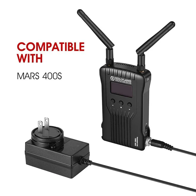 Блок питания постоянного тока Hollyland 12 В 2 А для беспроводной системы передачи видео Mars 400S Pro Cosmo C1, стандарт США, ЕС, Великобритании, Австралии