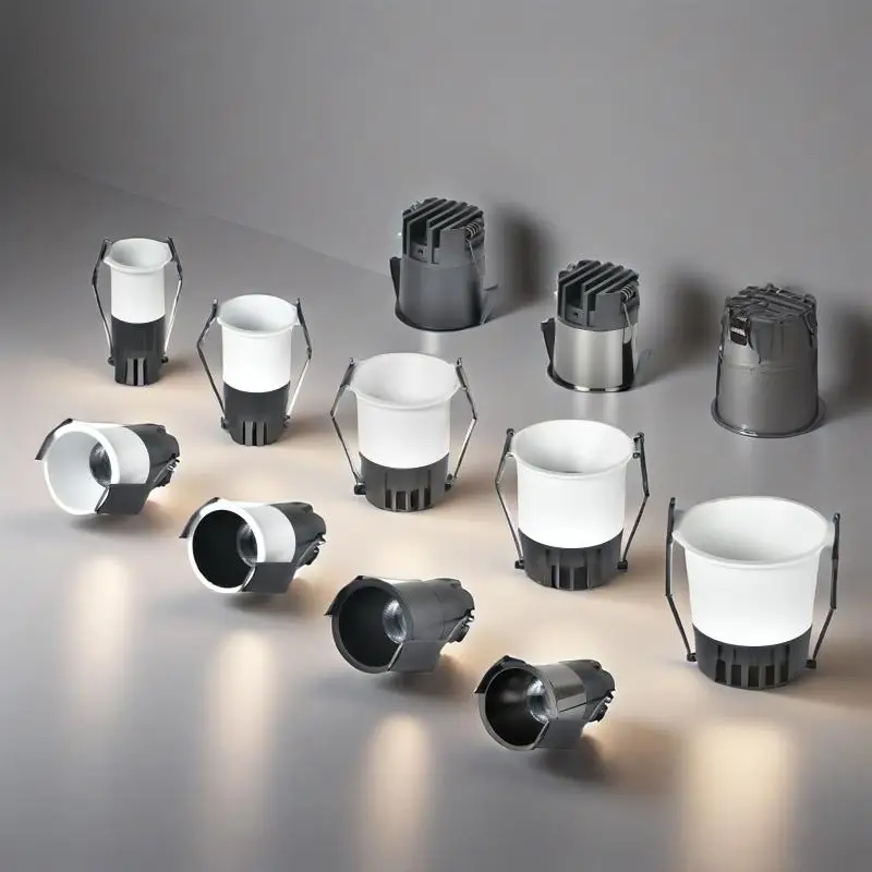 

Embedded Narrow edge COB Spotlight Anti-glare LED Downlight 3W 10W 18W Dimmable Ceiling light Aluminum AC85-265V Indoor lighting