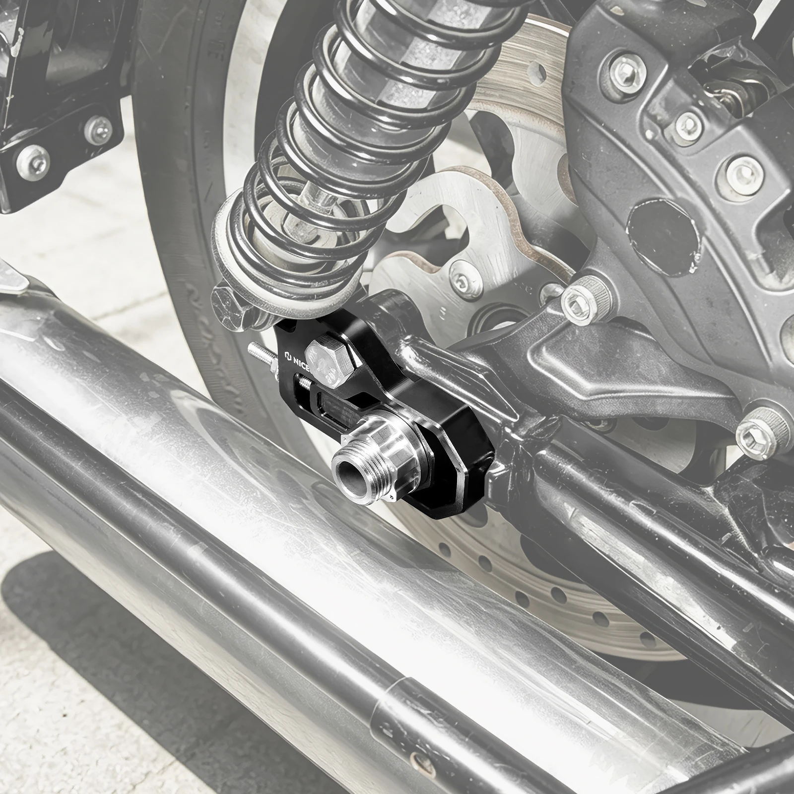 Für Harley Street Glide FLHX Road Glide FLTRX 2015-2025 Road King Electra Glide CVO Road Glide Motorrad Hinterachs-Einstellkit – Detail 8