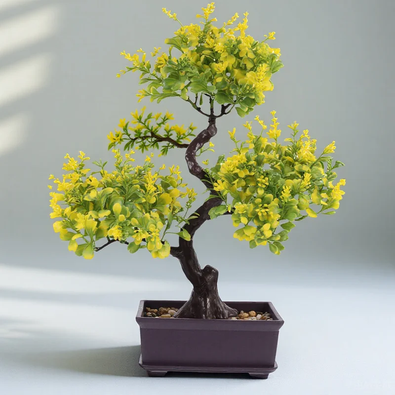 

Fake Potted Plant Bonsai Artificial Greenery Decor For Home Office Desktop Garden Simulation Plants Faux Bonsai Ornaments