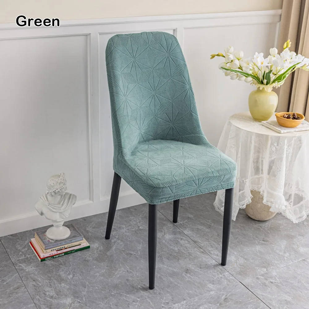 New Elastic Chair Cover Slip-Resistant Thickened Fleece Dining Chair Covers Jacquard Chair Cover Home Use