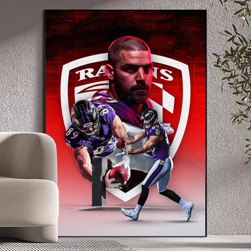 Affiche murale imprimée R-Ravens NFLS, décoration de la maison, salon, 3,9