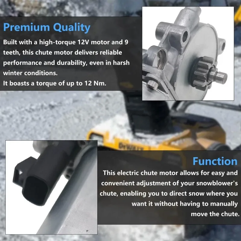 

Мотор ABFA Chute для электрических снегоуборщиков - для Ariens, MTD, Yardman, Cub Cadet, Snowboss 52423300 953-0912A 924-0249B 724-0249B