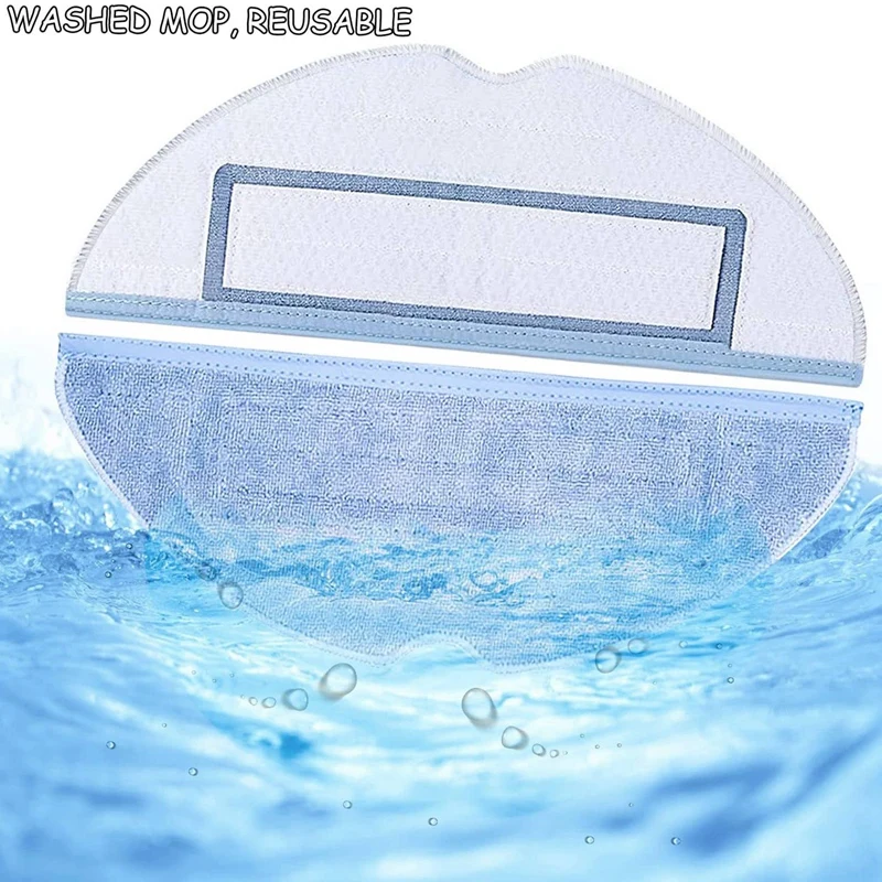 Panni per mocio per Xiaomi Roborock S7 S7plus T7 T7plus T7splus accessori per aspirapolvere Mop con spazzola riutilizzabile e lavabile