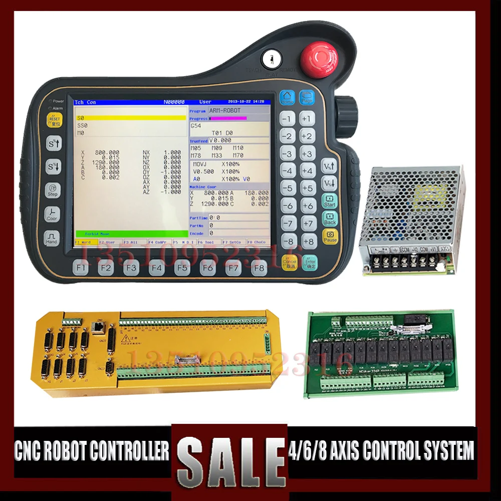 CNC Thao Túng Hệ Thống Thế Hệ Mới 4/6/8 Trục Robot Điều Khiển Hệ Thống Cho Robot Máy Công Cụ PLC Giảng Dạy Bộ Điều Khiển
