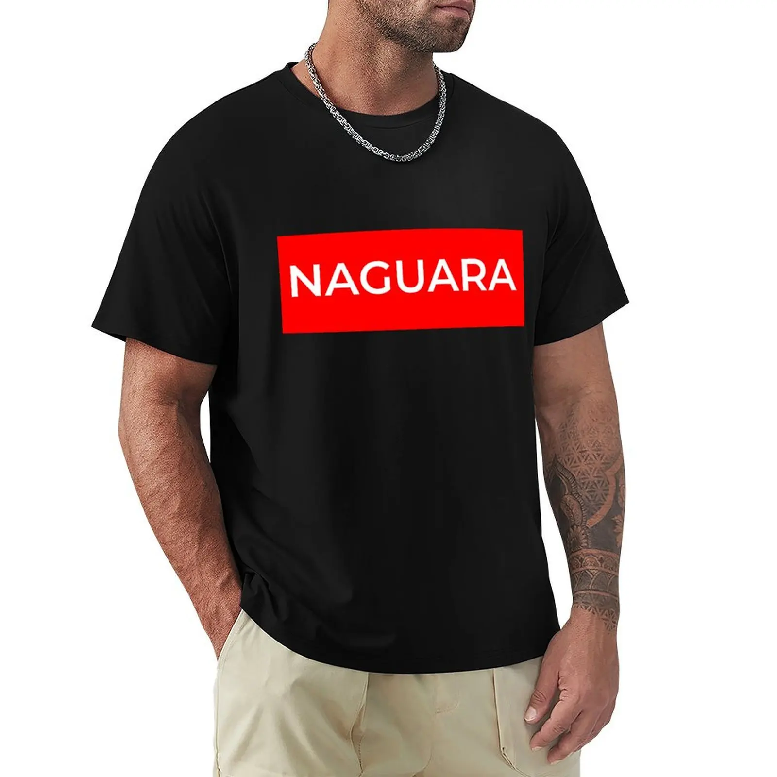 

naguara T-Shirt oversized summer tops essential t shirt funny t shirts for men