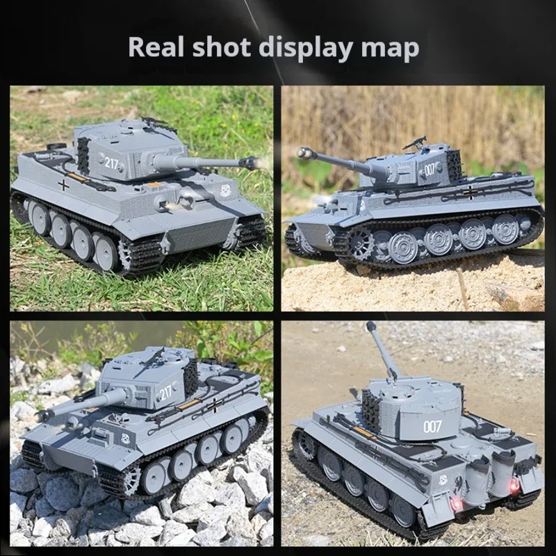 1/24 Taigen RC Battle Tank Tiger I Radio Control Military Tanks Infrared Combat Cars Ready To Run Vehicle Toys for Boys TH23570