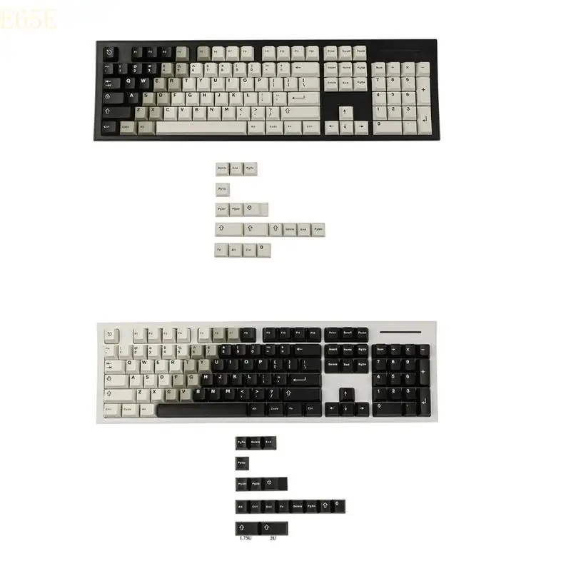 

E65e 121 Keycaps Keycaps Игровые клавиатуры высокая твердость пользовательские клавиши для удобного и удовлетворяющего