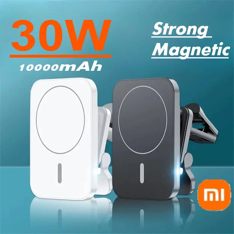 

Xiaomi 30W Magnetic Wireless Chargers Car Air Vent Stand Phone Holder Mini Fast Charging Station For iPhone12/13/14 Pro Max