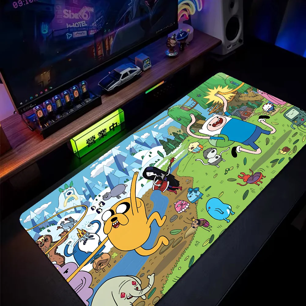 

Cute Cardboard Adventure Time High Quality Mousepad Mouse Mat Desk Mat Large Gaming Accessories Prime Gaming XXL Keyboard Pad