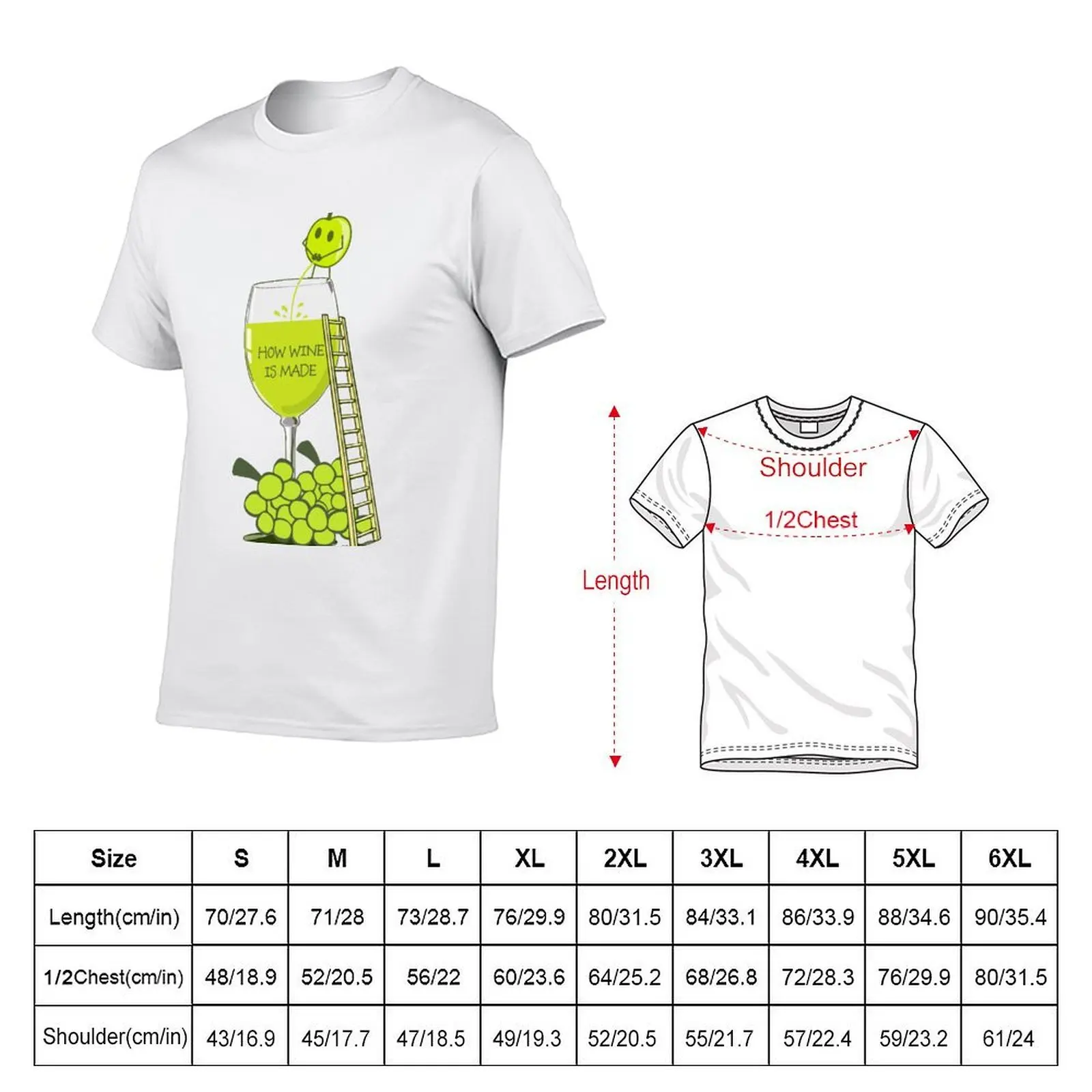 How Wine is Made Funny Illustration T-Shirt g man t shirts for men anime tshirt T-Shirt