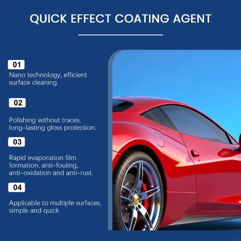 M76E Ceramic Car Coating Paint Care Hydrophobic Ceramic Liquid Car Polishing
