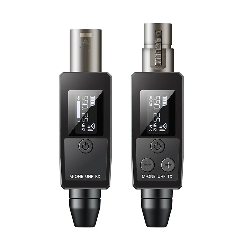 UHF Wireless Mic Transmitter Receiver Handheld Adapter Wired‑to‑Wireless Recording System For Instrument Loudspeaker Audio Kit