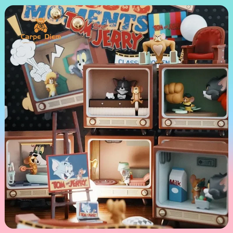 

Original 52tpys Tom And Jerry Classic Moment Series Trend Toys Blind Box Figures Ornaments Animation Peripheral Collection Gifts