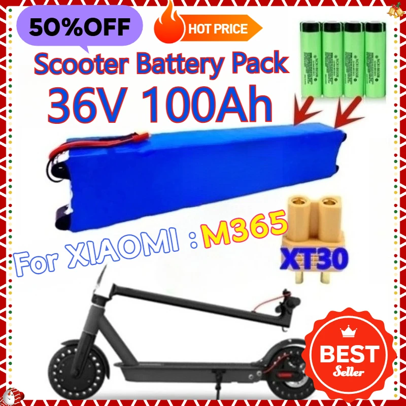 

36V 100Ah 10S3P Scooter Battery Pack for Xiaomi Mijia M365 Battery pack Electric Scooter BMS Board for Xiaomi M365