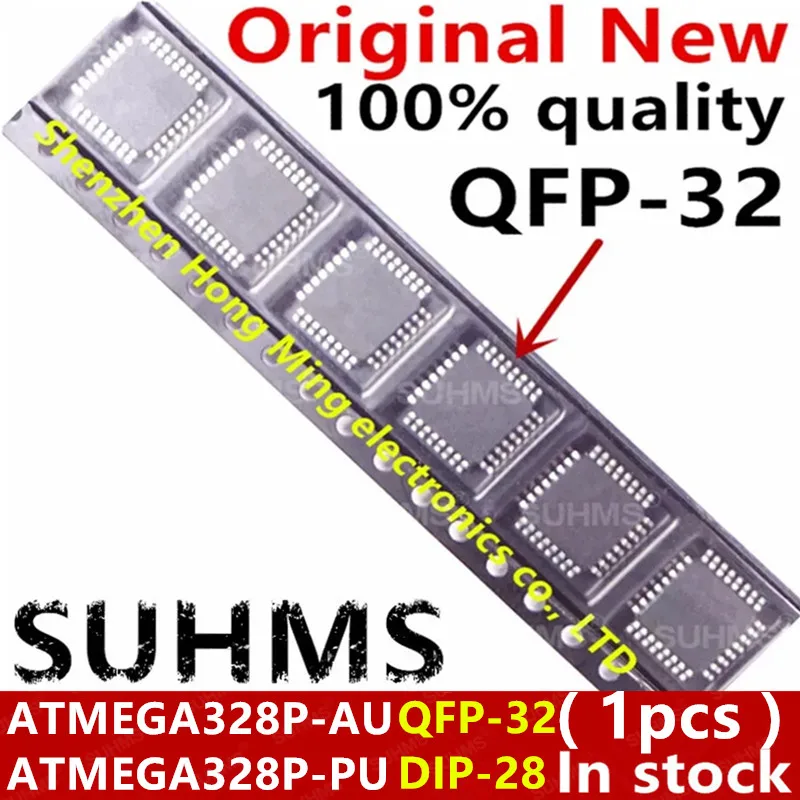 (1 Stuk) 100% Nieuwe ATMEGA328P-AU MEGA328P-AU MEGA328P ATMEGA328P-PU MEGA328P-PU QFP-32 Dip-28 Chipset